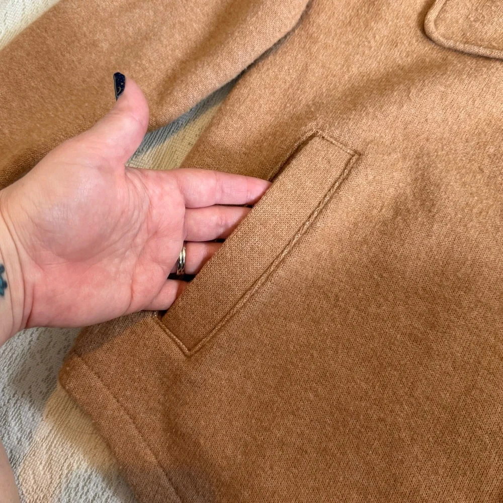 J. Crew wool blend camel Shacket - Picture 6 of 11